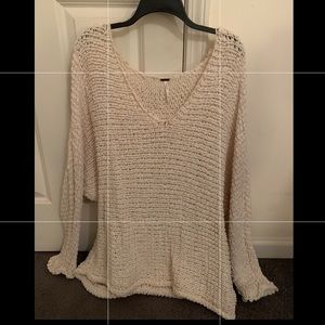 Free people cream sweater
